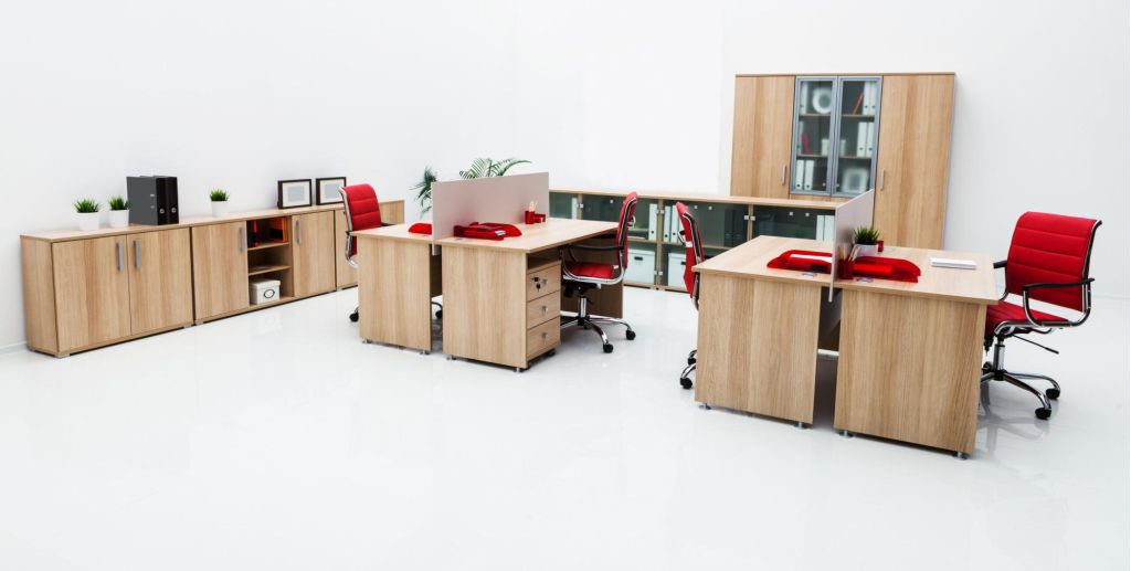 new furniture in a modern office