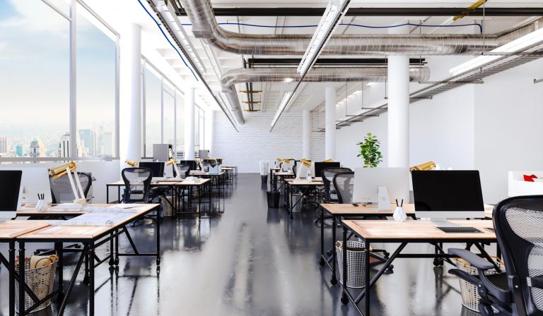 3d modern business office interior